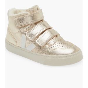 Veja Kids Metallic Gold Sneakers